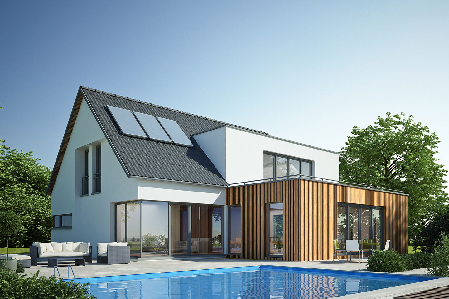 Villa relaxing green view