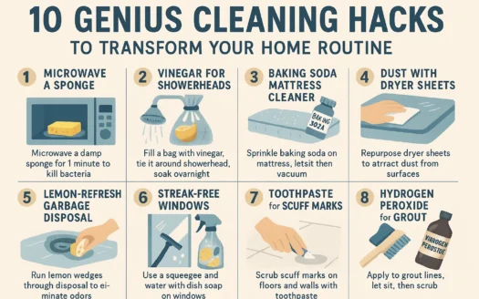 Home Cleaning Hacks infographic