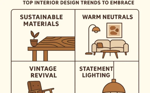 2025 Interior Design Trends infographic