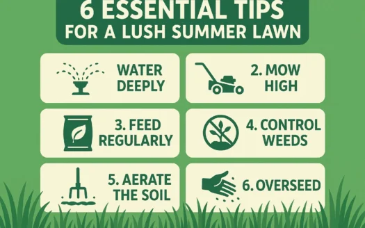Lush Lawn Tips infographic