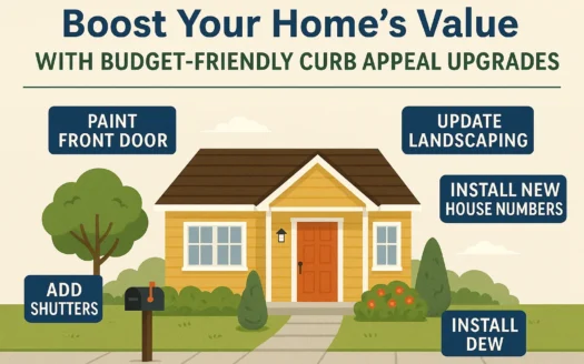 Budget Curb Appeal Tips infographic