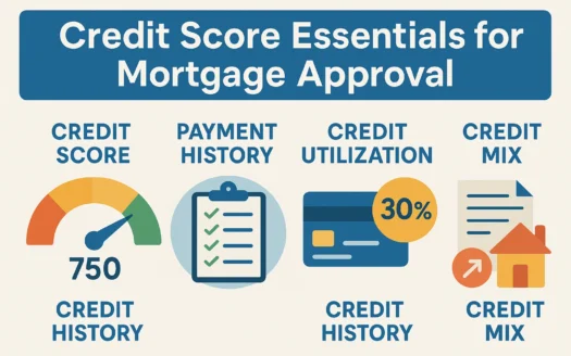 Mortgage Credit Tips infographic
