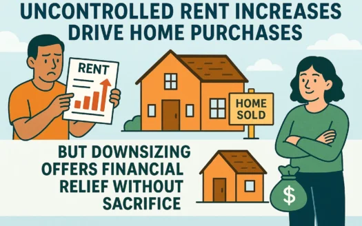 Downsizing for Financial Relief infographic
