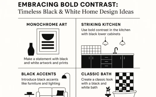 Black & White Decor infographic