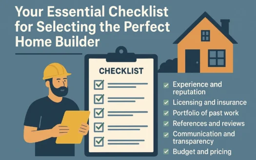 Home Builder Checklist infographic