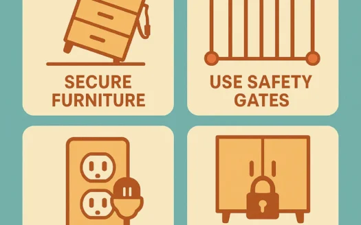 Childproofing Safety Tips infographic