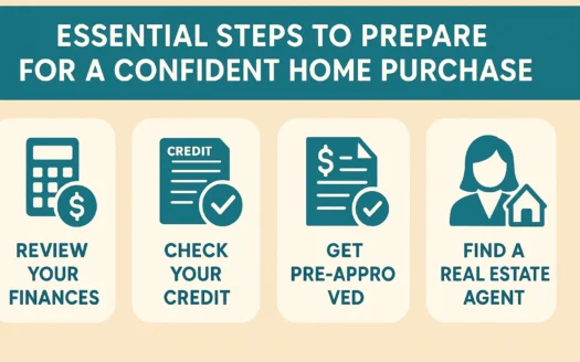 Confident Home Purchase Steps infographic