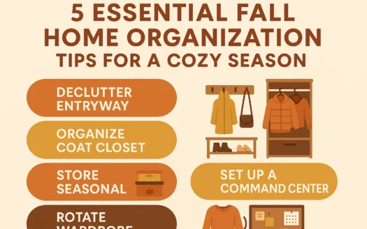 Fall Home Organization infographic