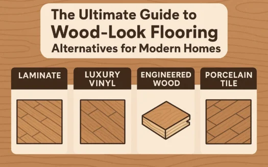 Wood Flooring Alternatives Guide infographic