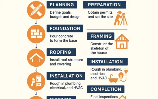 Home Construction Overview infographic