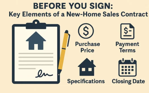 New-Home Contract Essentials infographic
