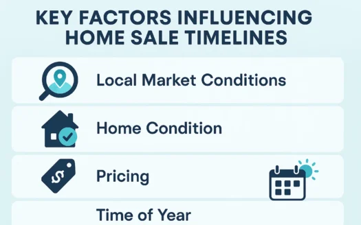 Home Sale Timeline Factors infographic