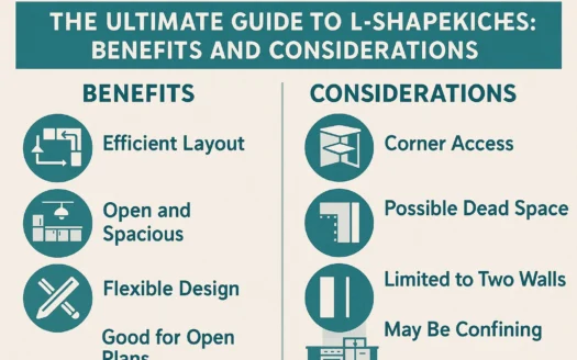 L-Shaped Kitchen Guide infographic