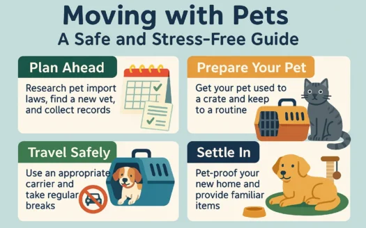 Pets Moving Guide infographic