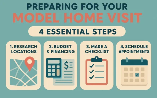 Model Home Tips infographic