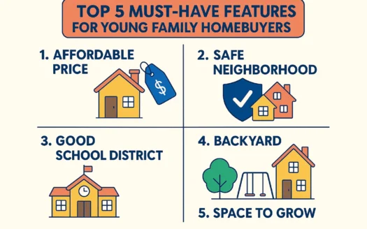 Young Family Home Features infographic