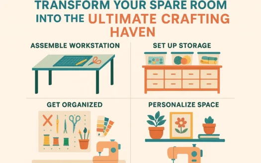 Craft Room Transformation infographic