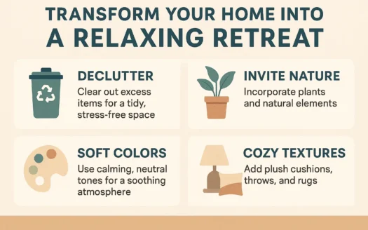 Home Relaxation Tips infographic