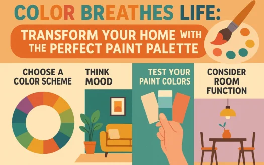 Colorful Home Transformation infographic