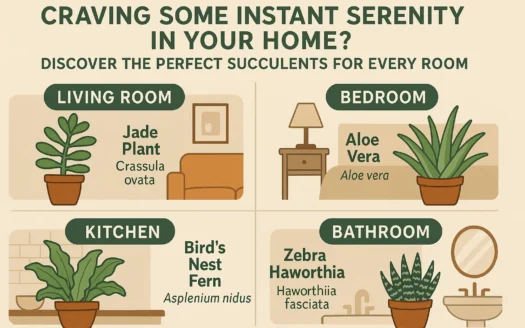 Succulents for Serenity infographic