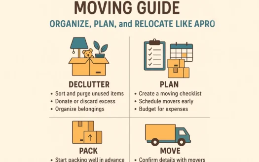 Stress-Free Moving Guide infographic