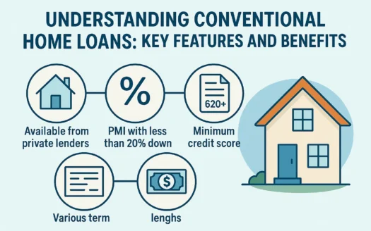 Conventional Loan Benefits infographic