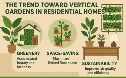 Vertical Gardens in Homes infographic