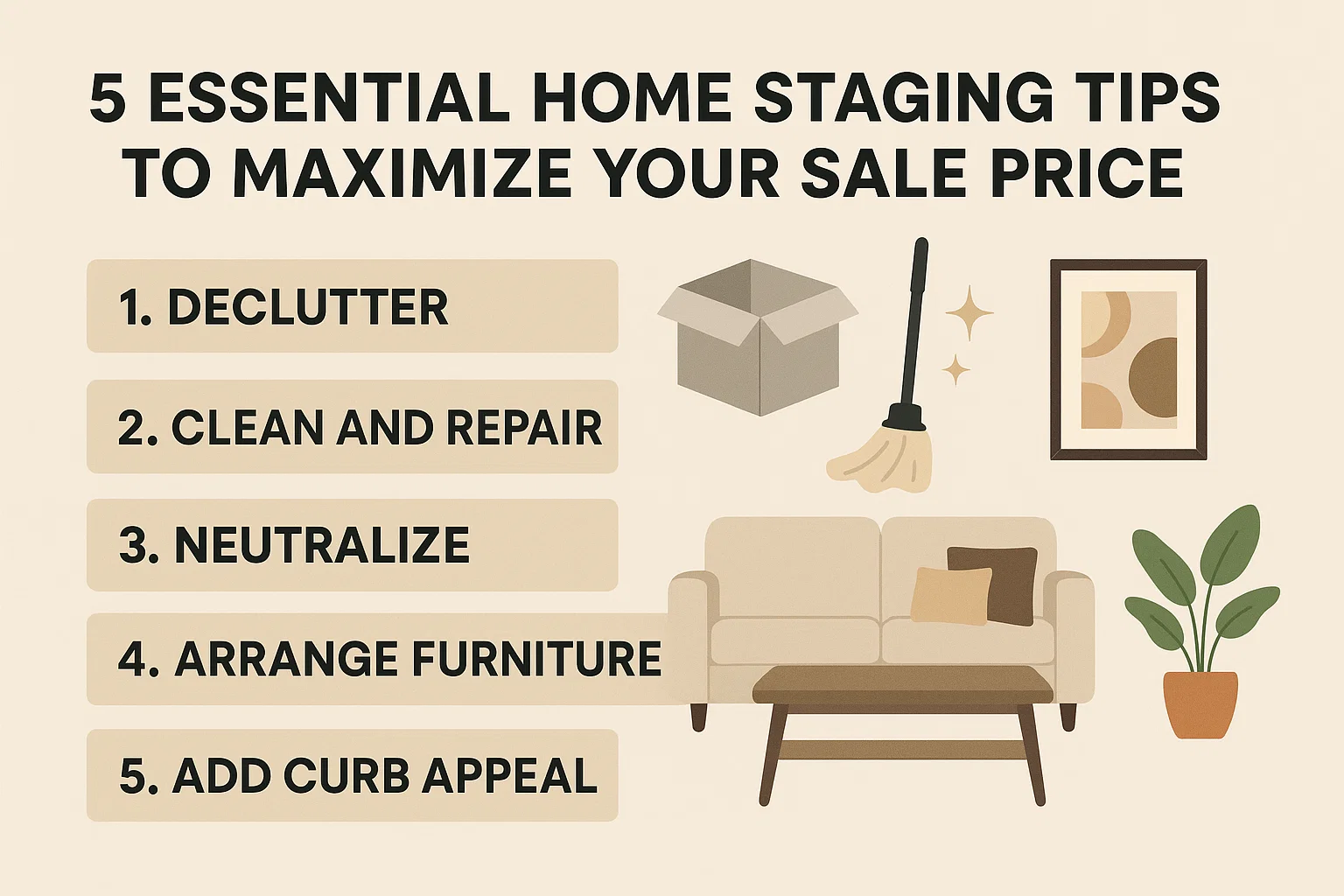 Home Staging Tips infographic