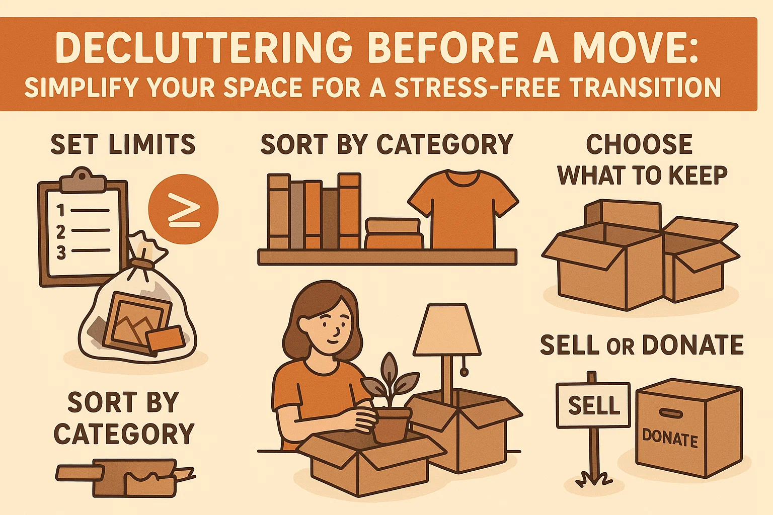 Decluttering Tips Infographic infographic