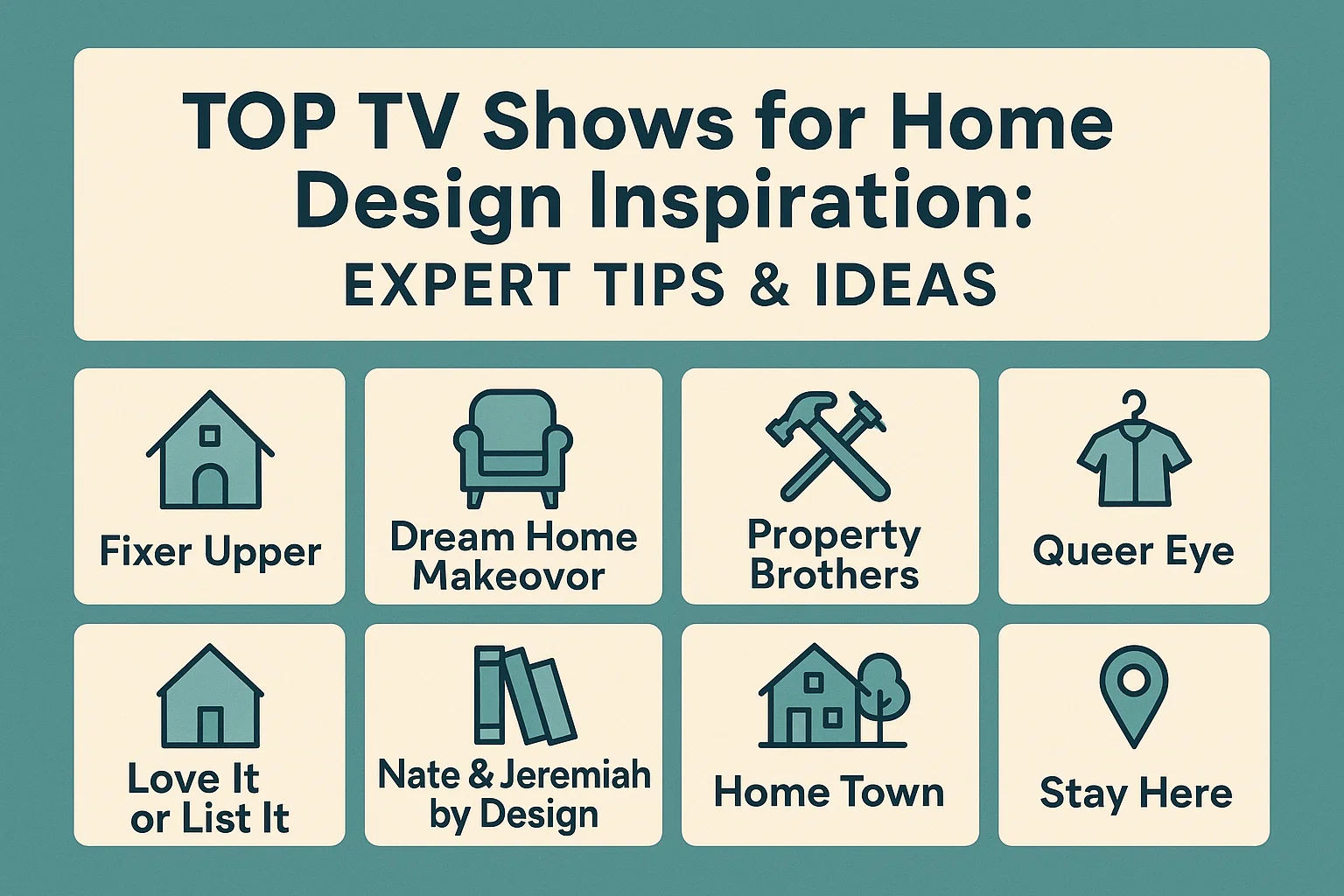 Home Design TV Inspiration infographic