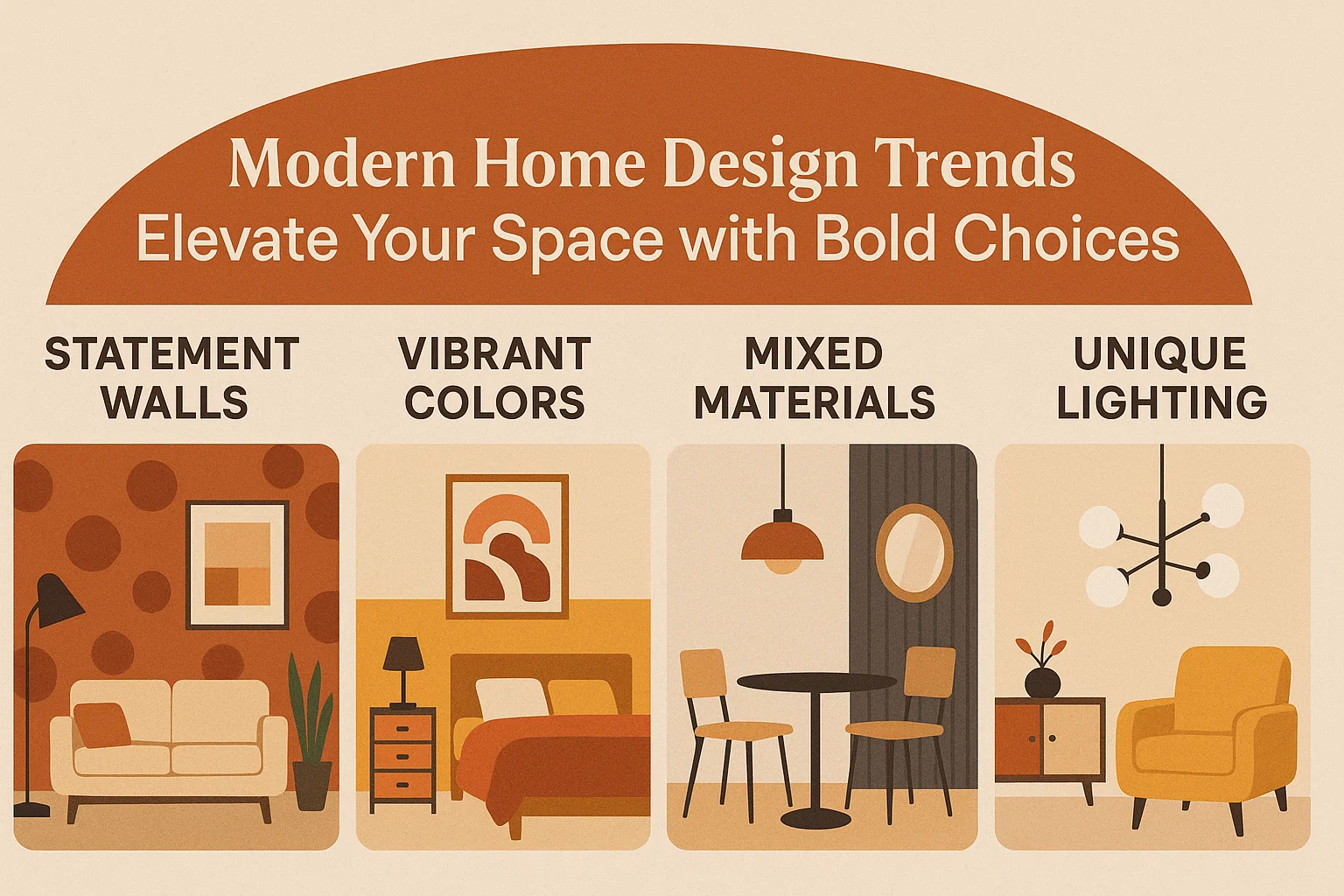 Bold Modern Home Design infographic