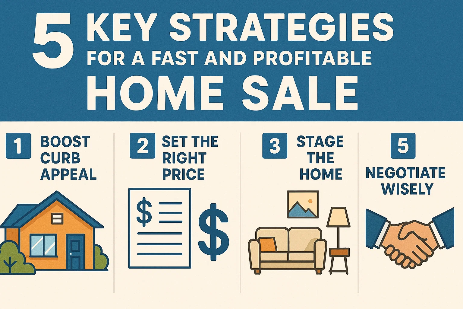 Profitable Home Sale Strategies infographic
