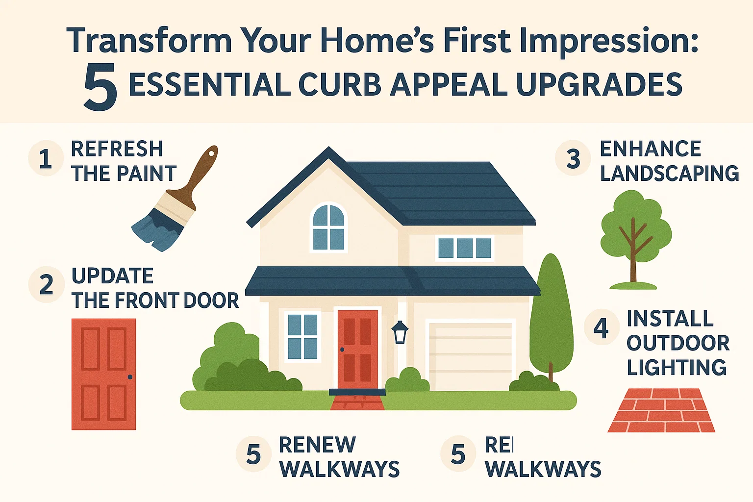 Curb Appeal Upgrades infographic
