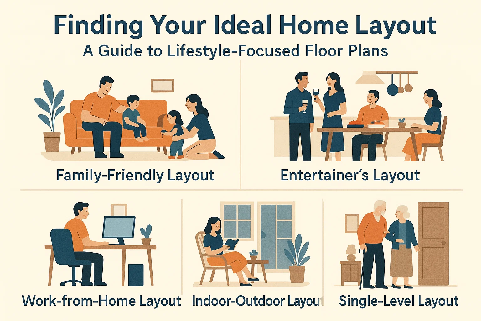Lifestyle-Focused Floor Plans infographic
