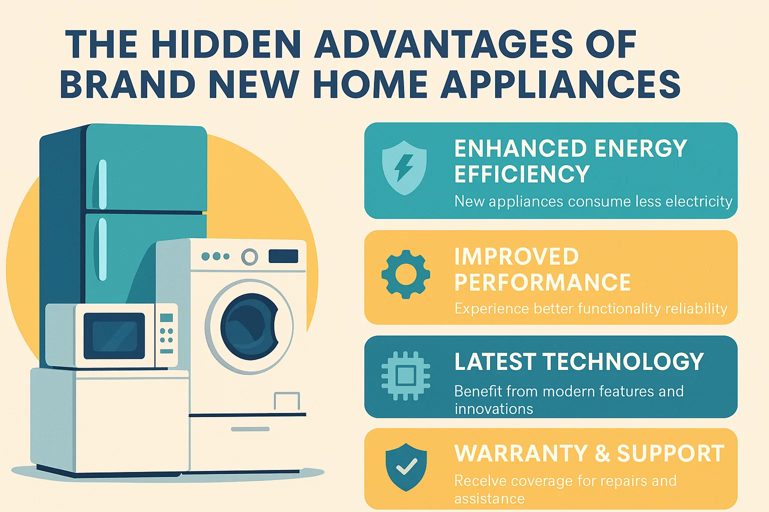 New Appliance Perks infographic