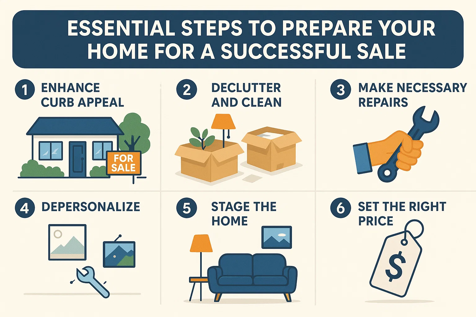 Home Selling Preparation infographic