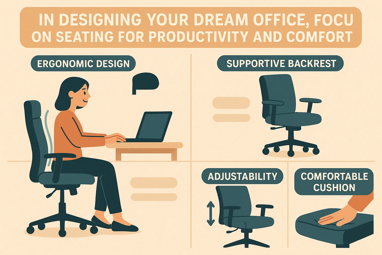 Productive Office Seating infographic