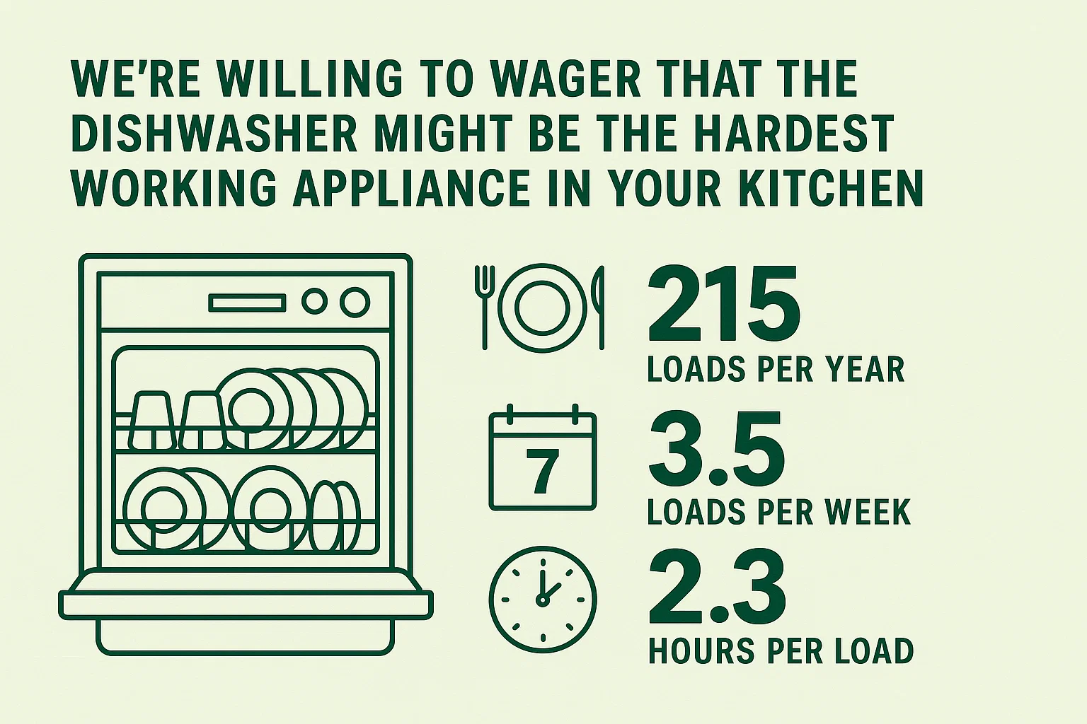 Dishwasher: Kitchen Workhorse infographic