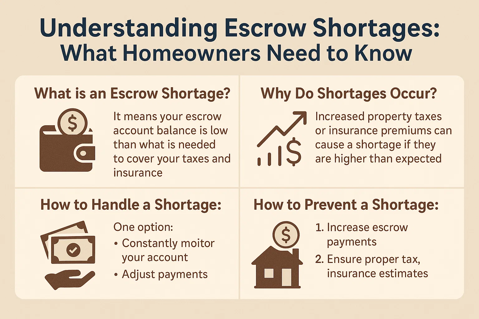 Escrow Overview for Homeowners infographic
