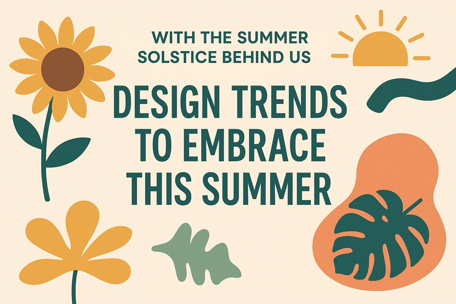 Summer Design Trends infographic