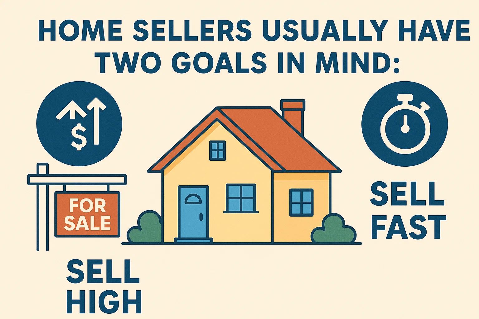 Sell High, Sell Fast infographic