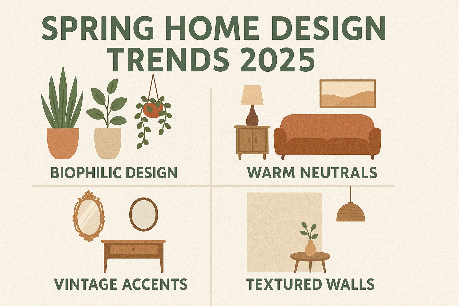 Spring Design Trends infographic