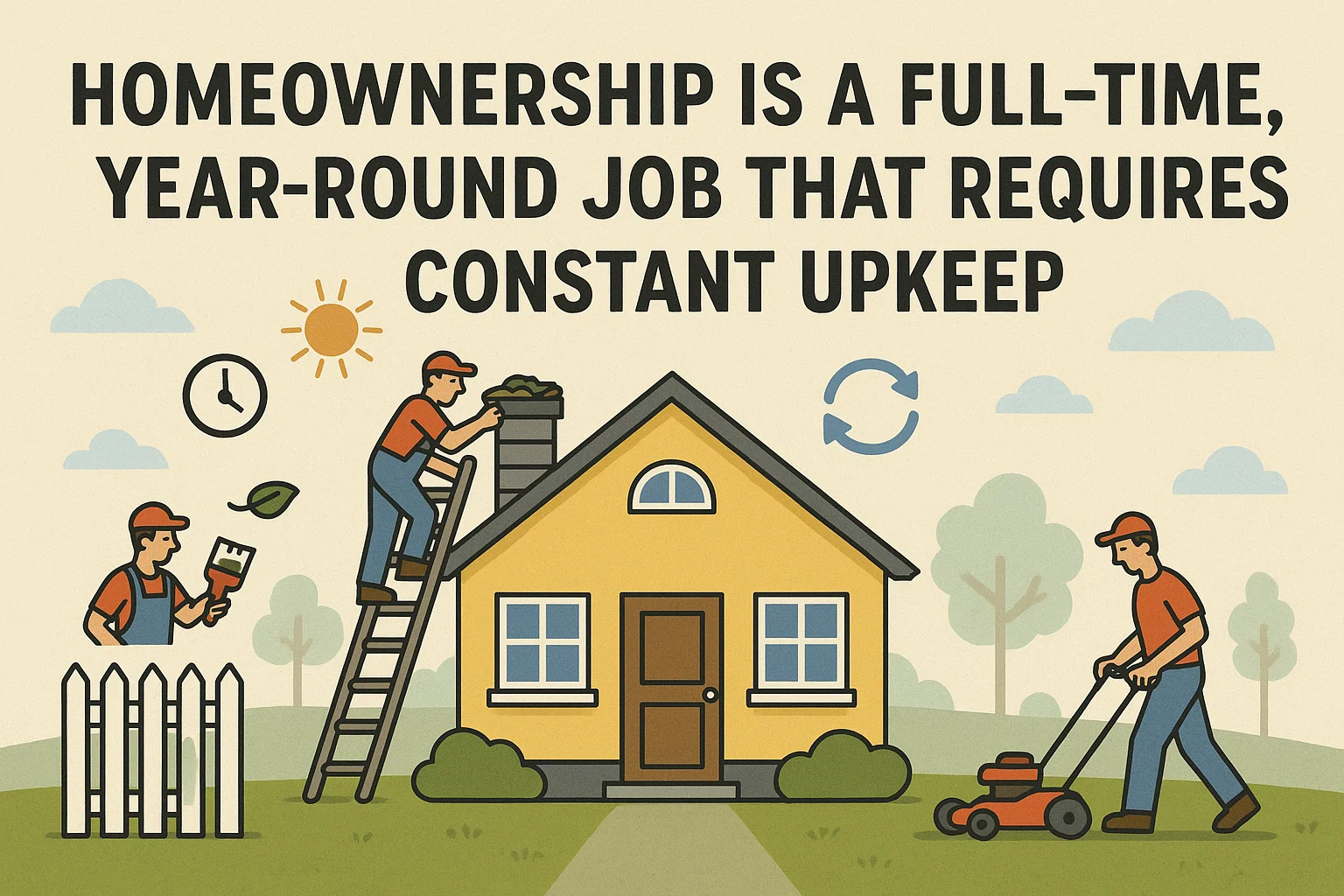 Homeownership Year-Round Commitment infographic