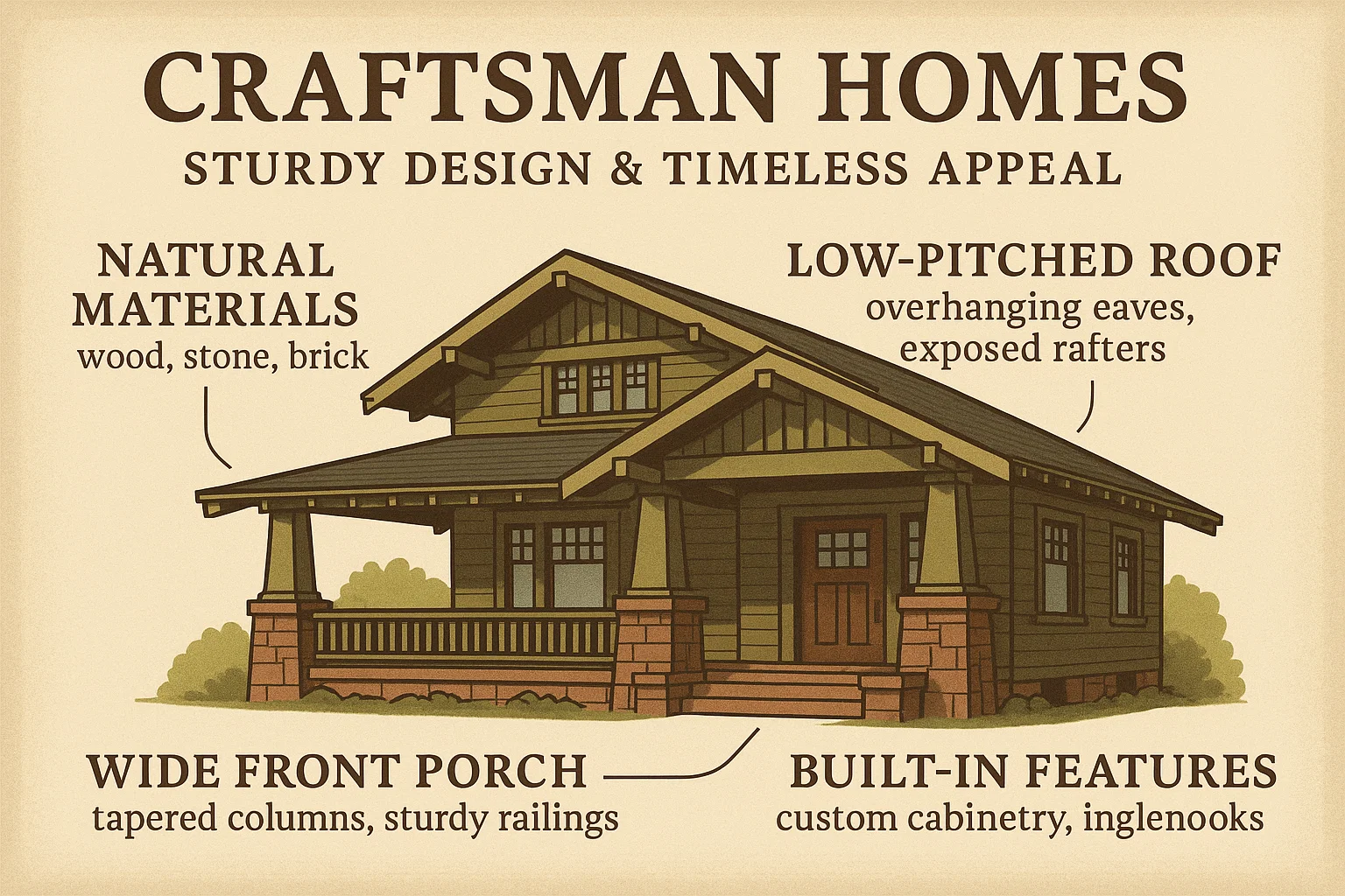 Craftsman Homes Infographic infographic