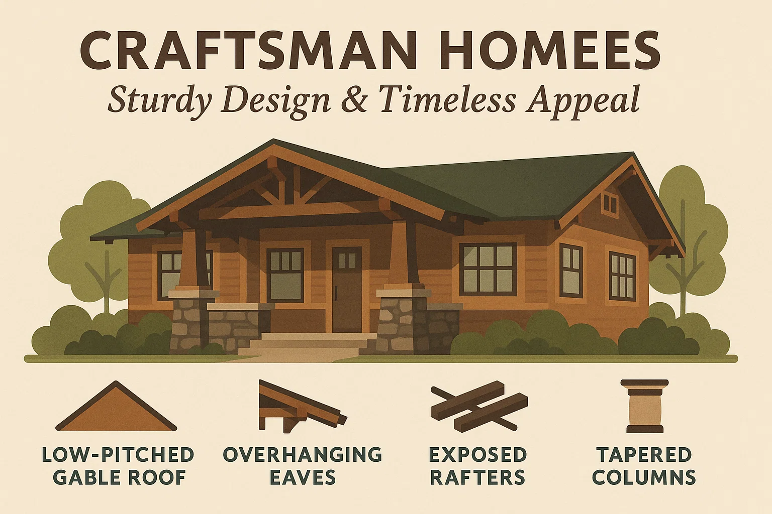 Craftsman Homes Infographic infographic