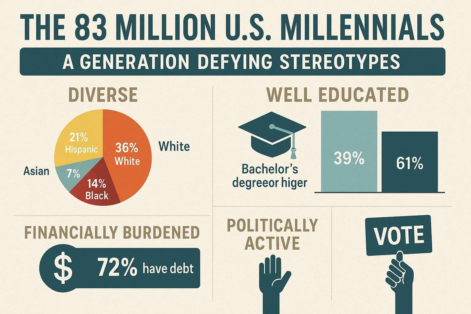 Millennial Generation Infographic infographic