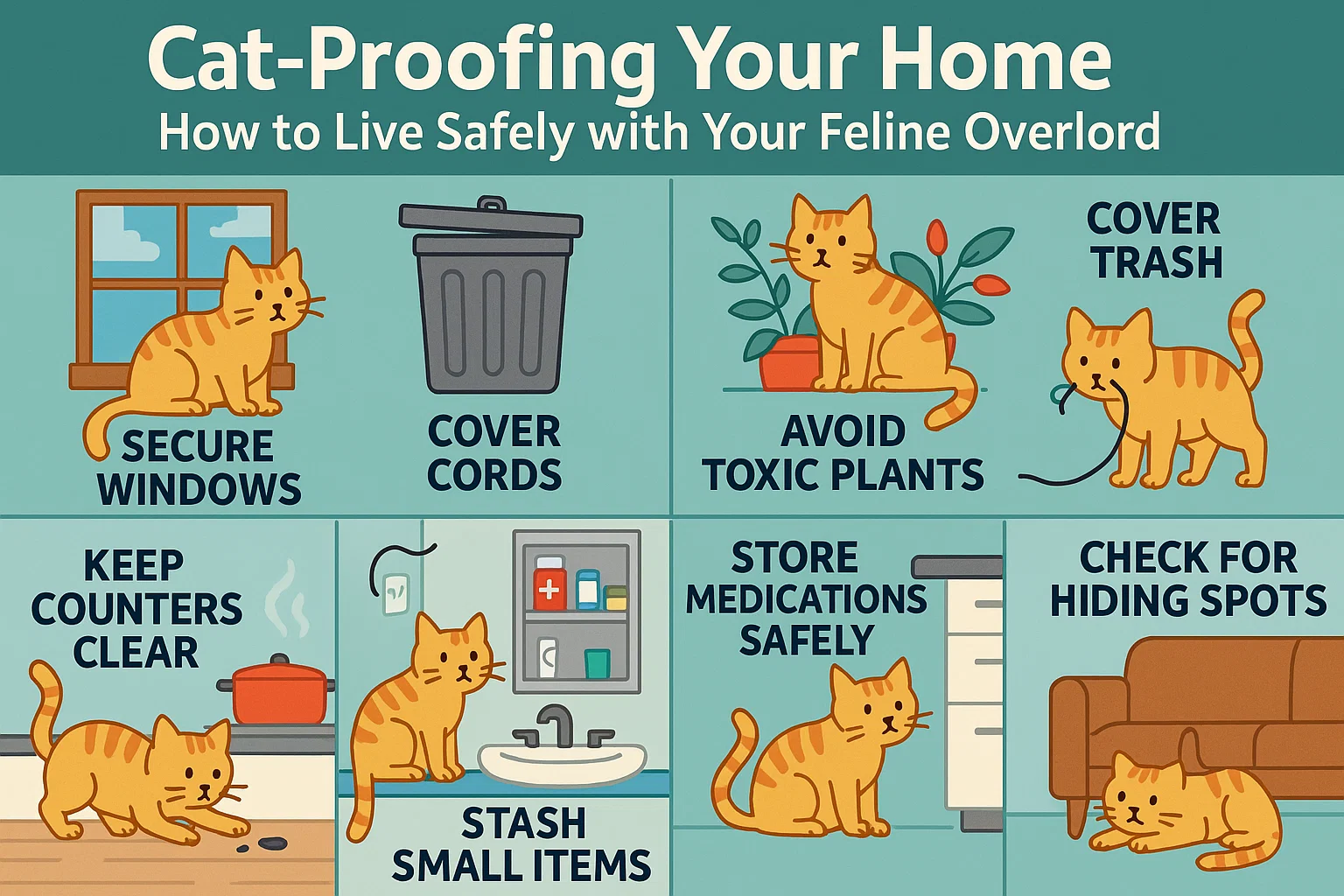 Cat-Proof Your Home infographic