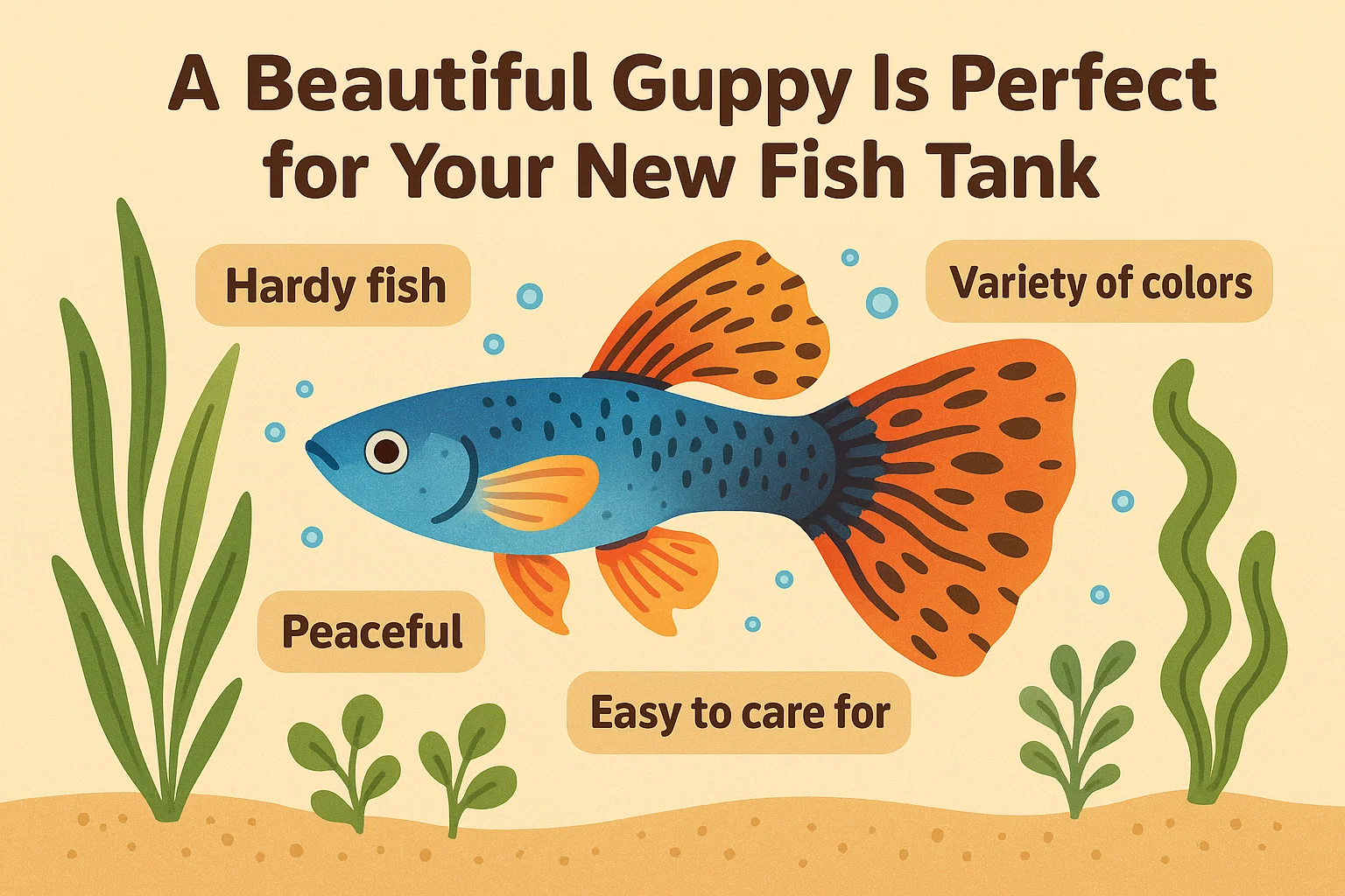 Guppy Fish Guide infographic