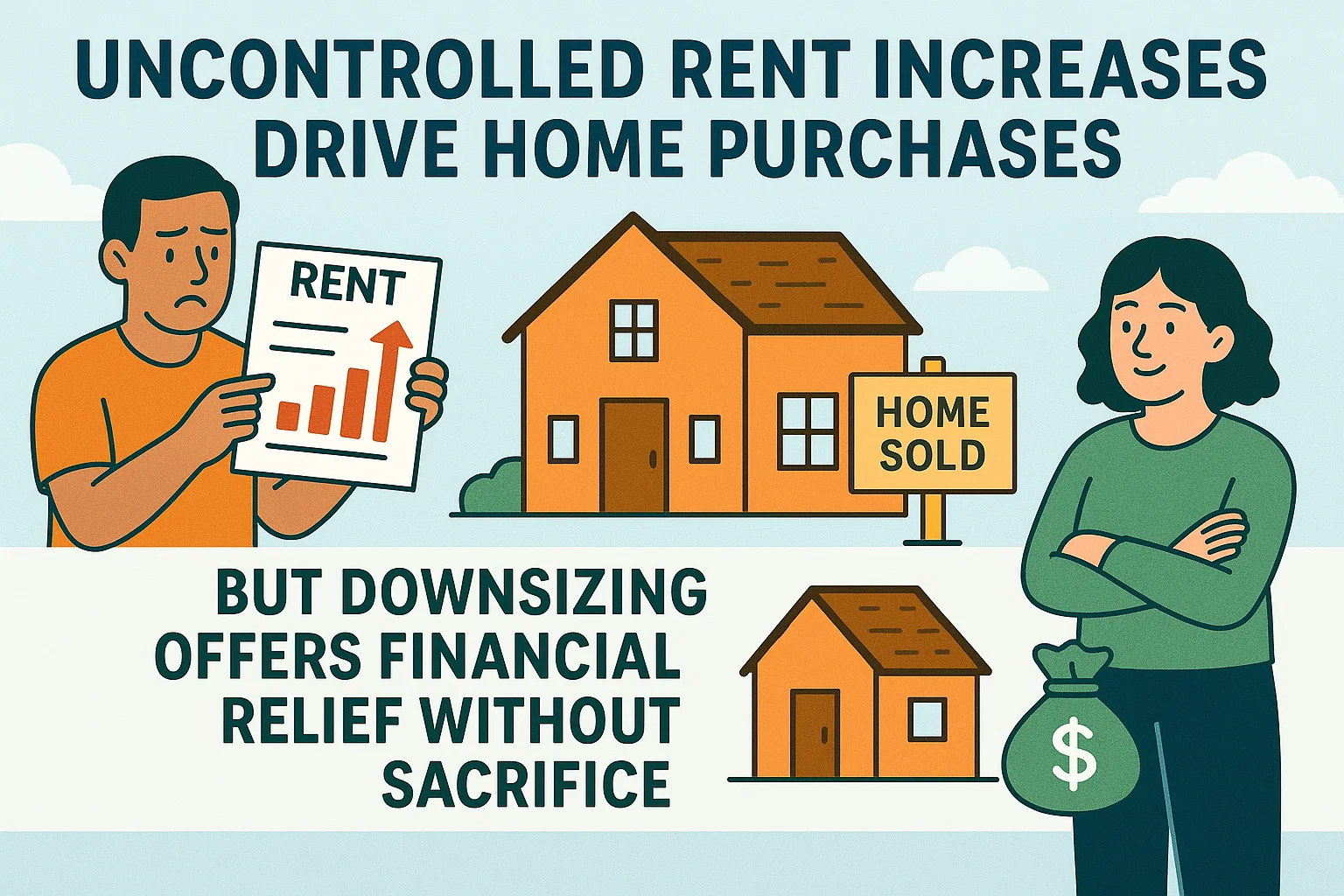 Downsizing for Financial Relief infographic