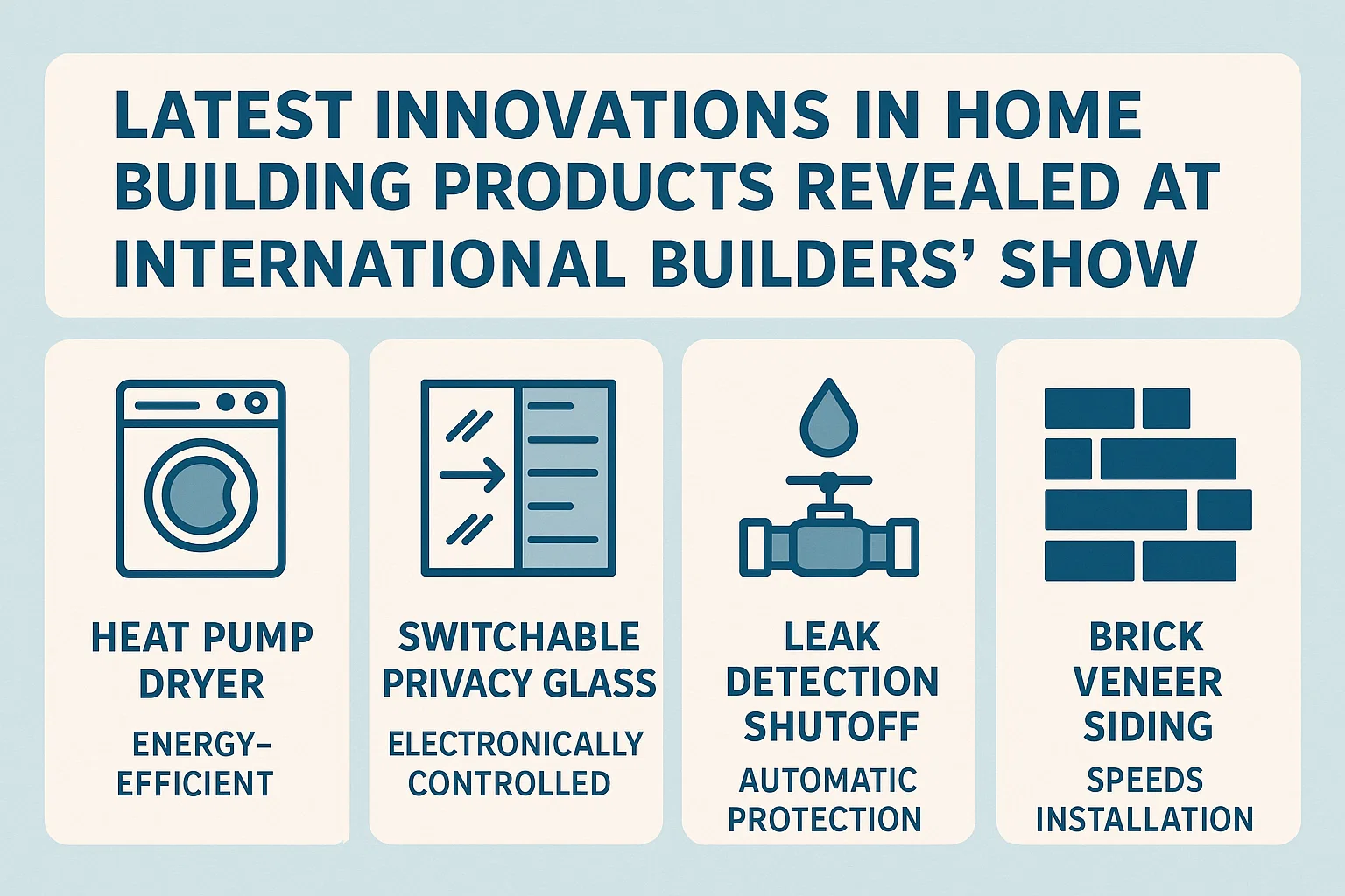 Innovative Home Building Products infographic